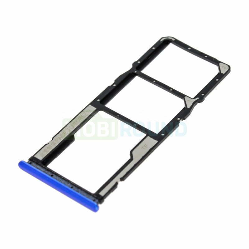 Держатель сим карты (SIM) для POCO M3, синий
