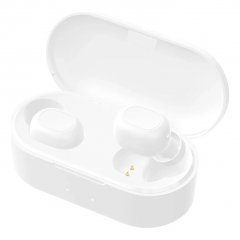 Наушники беспроводные T2S (бокс с функцией беспроводной зарядки) с микрофоном (Bluetooth)