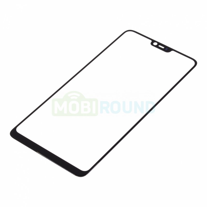 Стекло модуля для OPPO A3 (2018) черный, AAA
