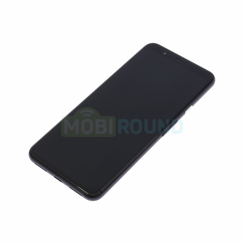 Дисплей для Google Pixel 4 XL (в сборе с тачскрином) в рамке, черный, AA