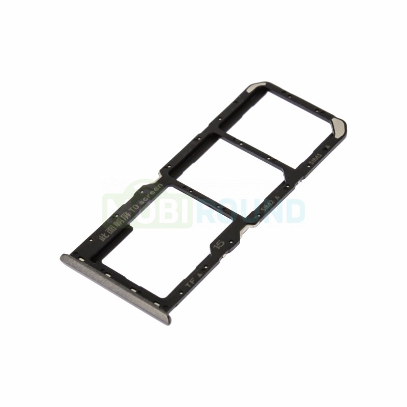 Держатель сим карты (SIM) для Realme C21Y, черный