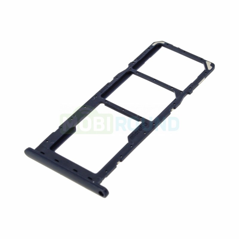 Держатель сим карты (SIM) для Samsung A035 Galaxy A03, синий