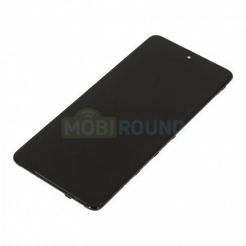 Дисплей для Samsung A515 Galaxy A51 (в сборе с тачскрином) в рамке (черный, аналог)