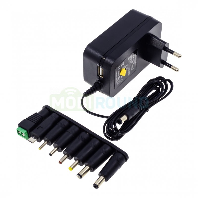 Блок питания универсальный LP-1000 3В-12В 1A (8 разъемов) + USB