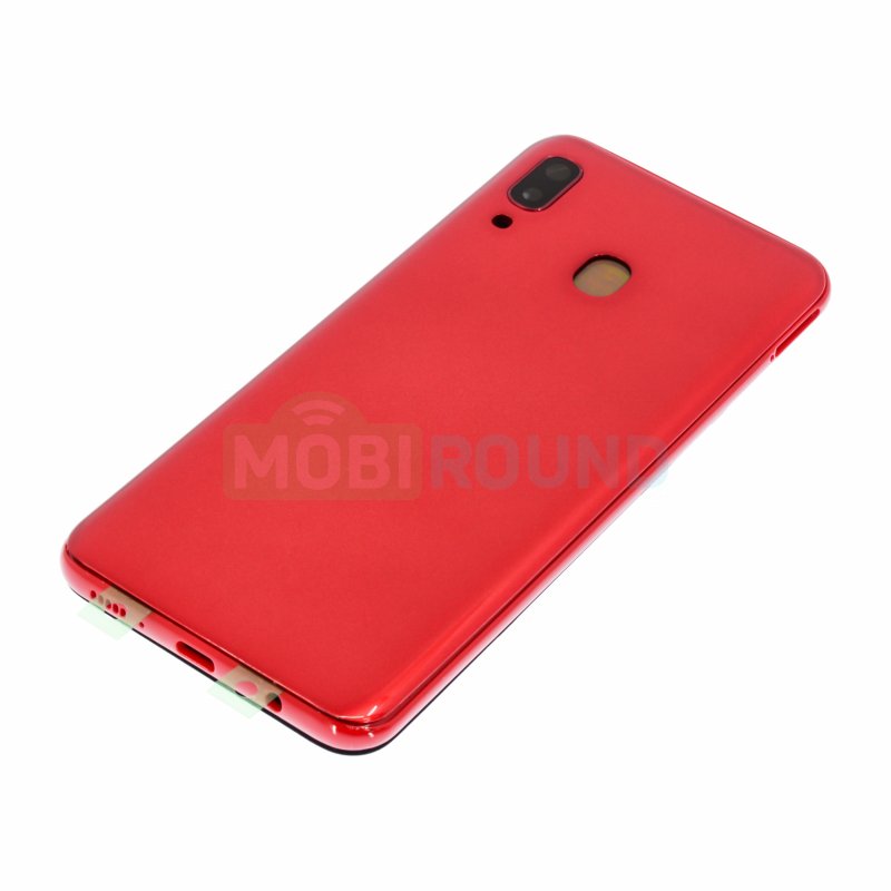 Корпус для Samsung A205 Galaxy A20, красный