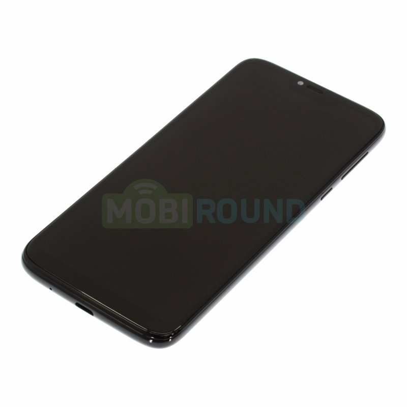 Дисплей для Motorola Moto G7 Power (в сборе с тачскрином) в рамке, черный, AAA