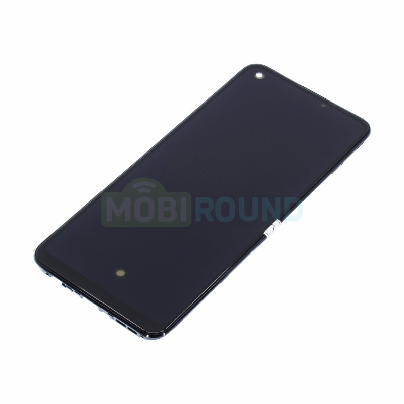 Дисплей для Realme 8 4G / 8 Pro 4G (в сборе с тачскрином) в рамке, черный, AAA
