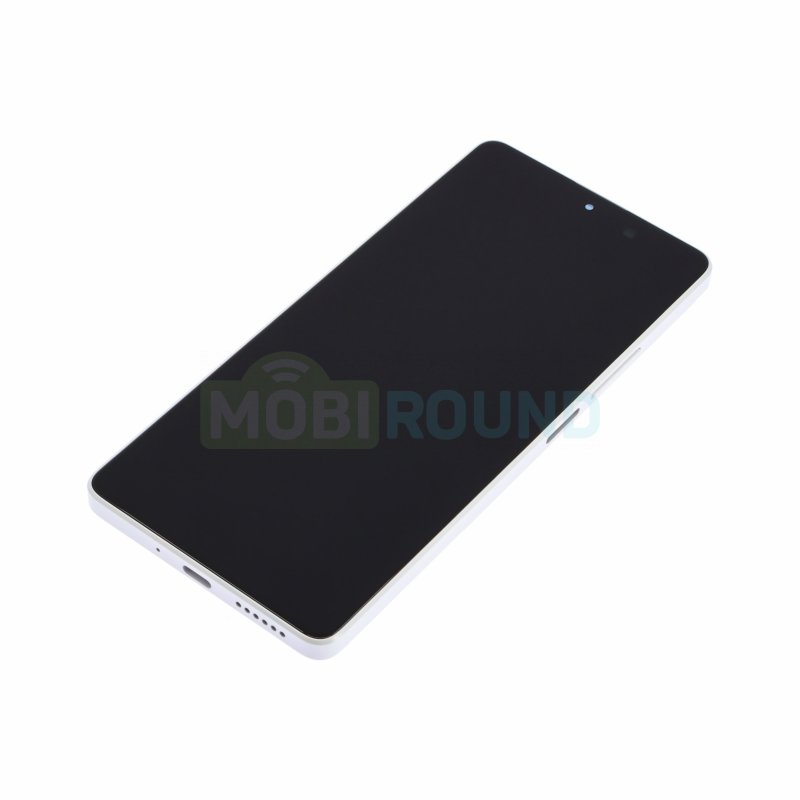 Дисплей для Xiaomi Redmi Note 13 5G (в сборе с тачскрином) в рамке, белый, 100%