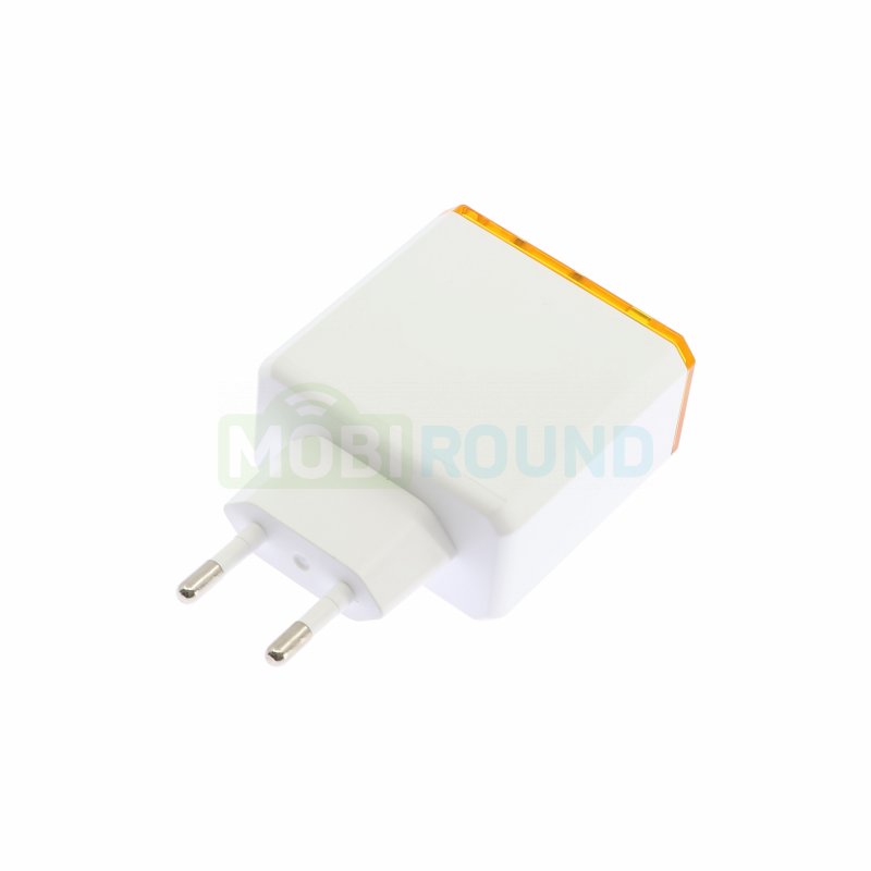 Сетевое зарядное устройство (СЗУ) Borofone BAS34A QC3.0 (USB/Type-C PD) 65 Вт/3 А, белый