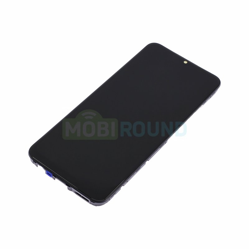 Дисплей для Realme Narzo 30A (в сборе с тачскрином) в рамке, черный, AAA