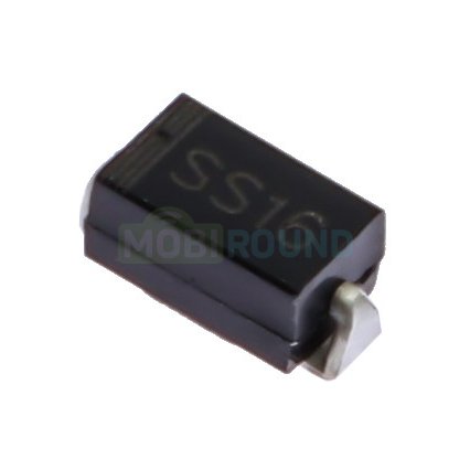 Диод Шоттки MIC SMD 60 В/1 А (SS16 (DO-214AC))