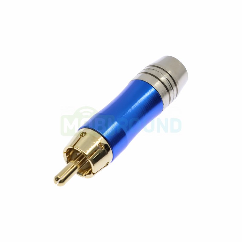 Штекер RCA Rconnector на кабель (RC-N1009/BL) синий