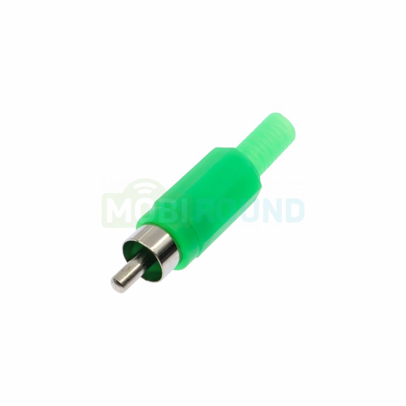 Штекер RCA Dragon City на кабель (RP-405-GN-EN) зеленый