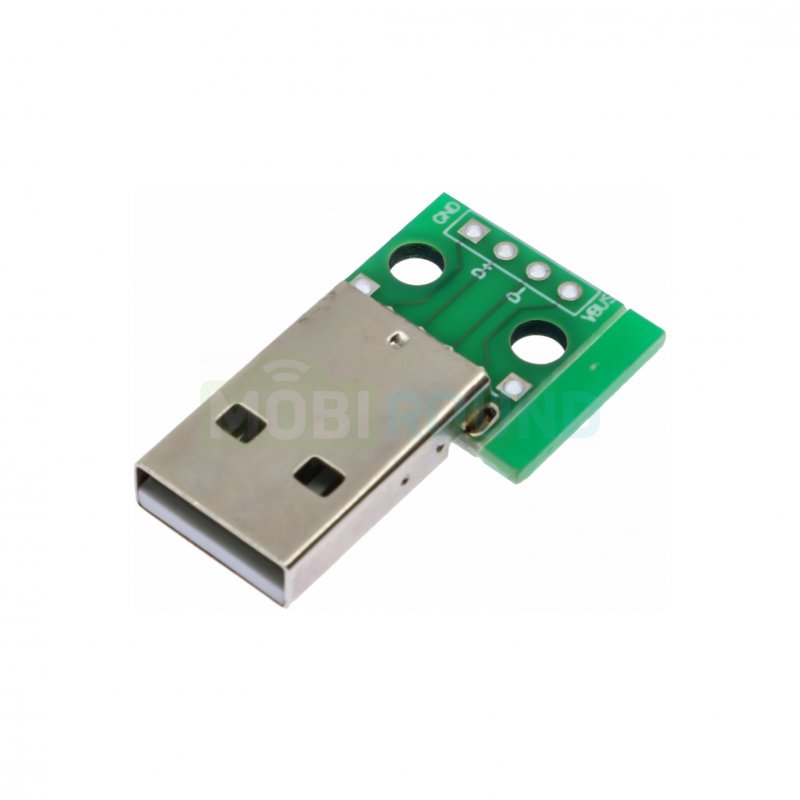 Разъем USB 2.0 тип A на плате 4-pin (шаг 2.54 мм)
