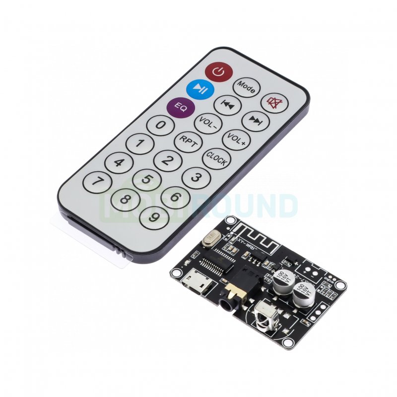 Модуль XY-WRBT MP3 / Bluetooth 5.0 и пультом (AC20BP/AC22BP/AC23BP/AS22BP) Uвх-3.7-24 В