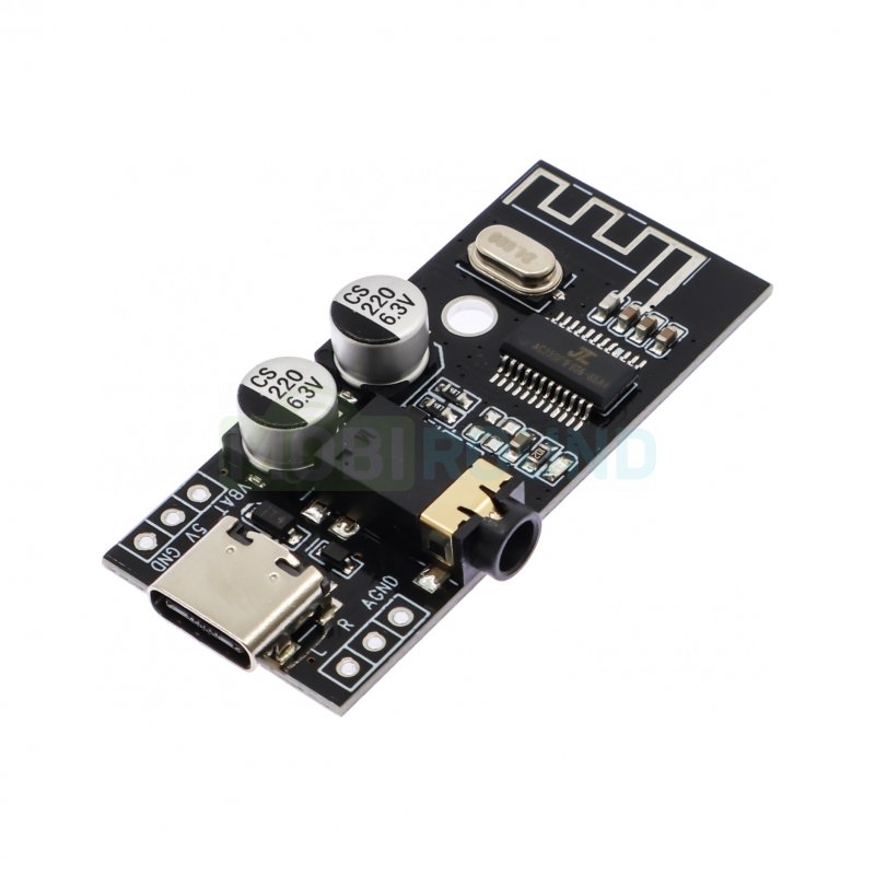 Стерео аудио модуль MH-M28 с приемником Bluetooth 4.2 Uвх-3.7-4.2/5 В (Type-C) (AC23B)