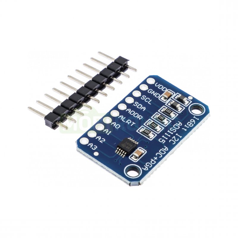 Модуль АЦП 16 бит 860 Гц 4 канала I2C Uпит-2-5 В (ADS1115)
