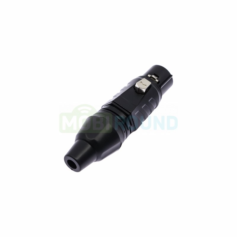 Гнездо XLR Rconnector 3 контакта на кабель (RC-D1034F) черный