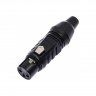 Гнездо XLR Rconnector 3 контакта на кабель (RC-D1034F)