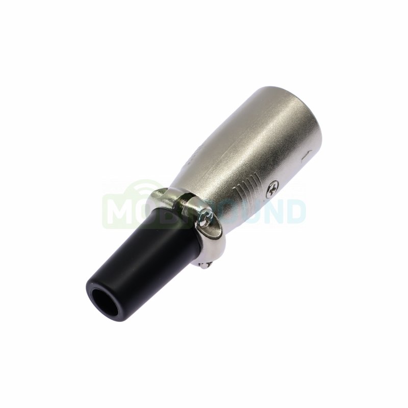 Штекер Rconnector XLR 3 контакта на кабель (RC-D1028M) серебро