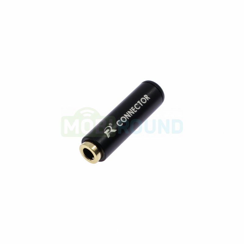 Гнездо аудио Rconnector 3.5 мм стерео (4 контакта на кабель) (RC-P1006/B) черный