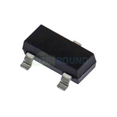 Цифровой биполярный транзистор NXP NPN 50 В/0.1 А R1-22 кОм R2-22 кОм (PDTC124ET (SOT-23)/x17)
