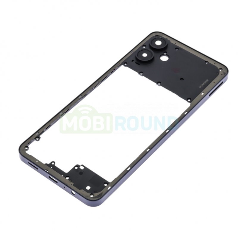 Средняя часть корпуса для Samsung A065 Galaxy A06 4G, черный