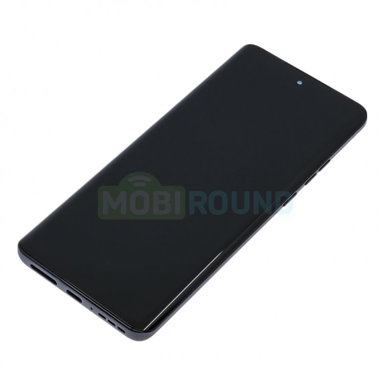 Дисплей для Motorola Edge 40 Neo 5G (в сборе с тачскрином) в рамке, черный, AAA