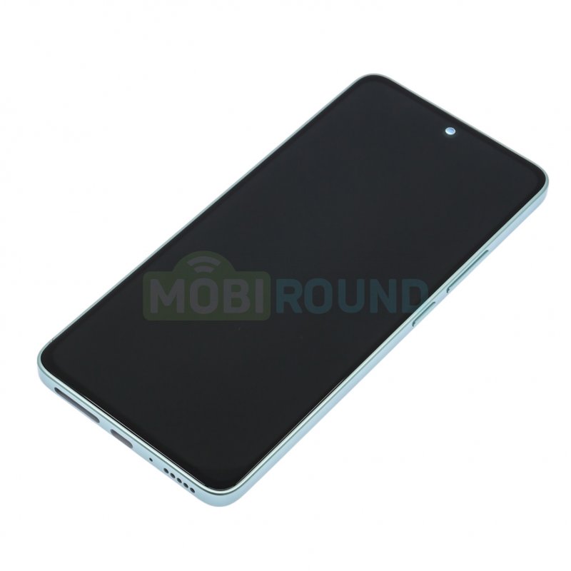 Дисплей для Xiaomi Redmi Note 14 Global 5G (в сборе с тачскрином) в рамке, зеленый, 100%