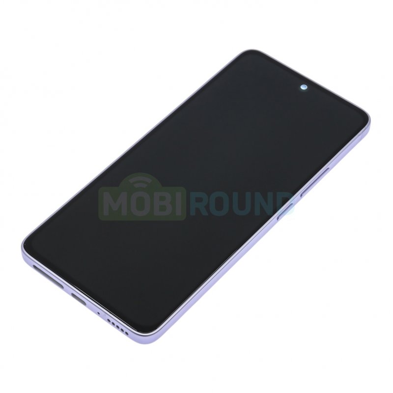 Дисплей для Xiaomi Redmi Note 14 Global 5G (в сборе с тачскрином) в рамке, фиолетовый, 100%