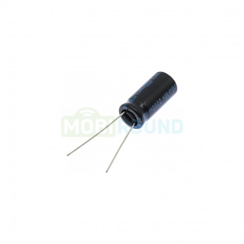 Конденсатор JAMICON электролитический 2200 мкФ/10 В/105°C 20% (10x21 мм) (JTK228M010S1GMH21L)