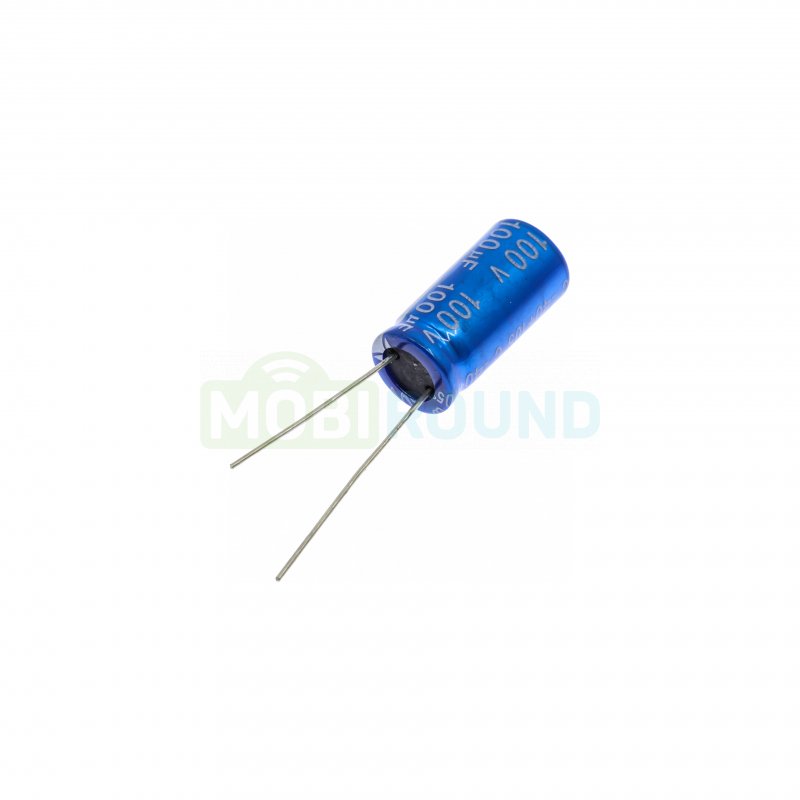 Конденсатор JB Capacitors электролитический 100 мкФ/100 В/105°C 20% (10x20 мм) (JRB2A101M05001000200000B)