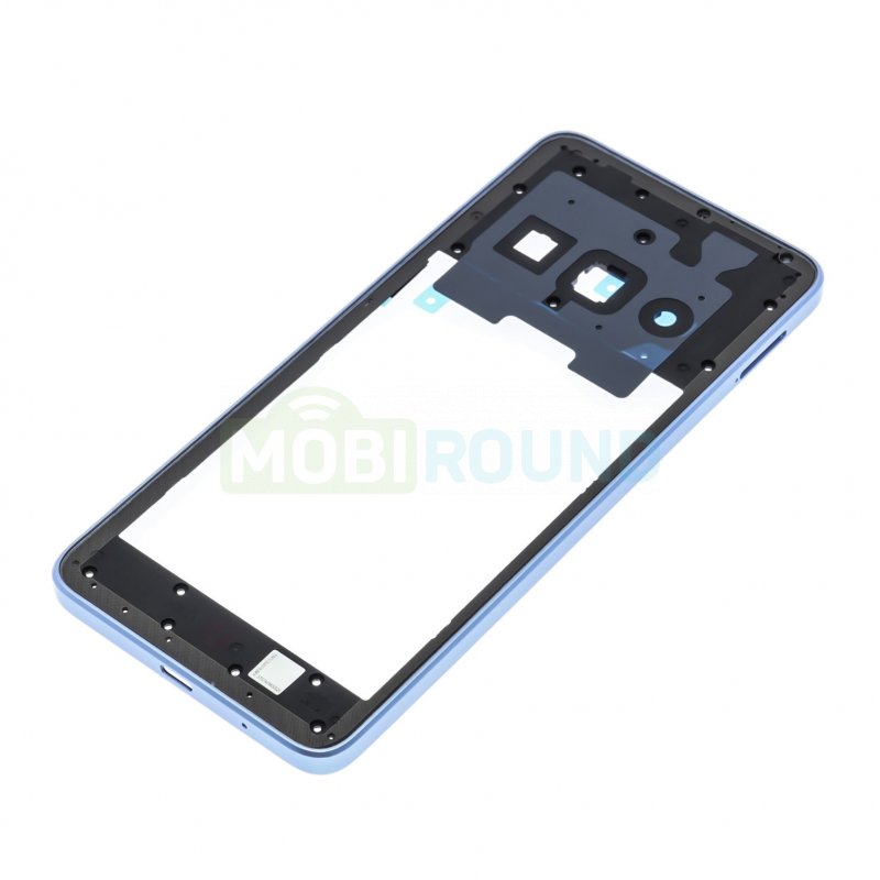 Средняя часть корпуса для Xiaomi Redmi A3 4G / Redmi A3x / POCO C61 4G, голубой