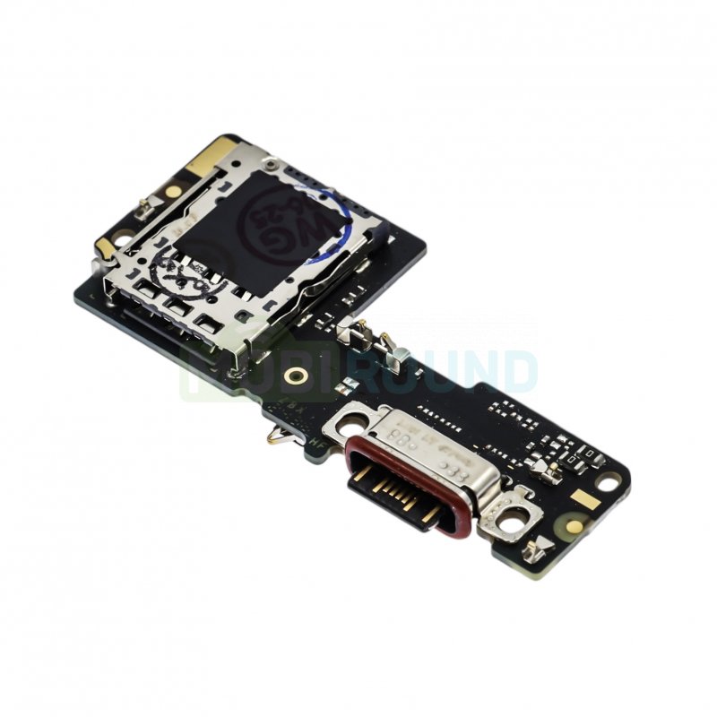 Шлейф для POCO X7 5G + разъем зарядки + разъем SIM + микрофон, AA