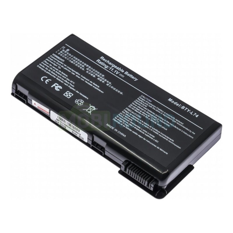 Аккумулятор для ноутбука MSI A6200 / CX620 (BTY-L74) 11.1 В, 5200 мАч