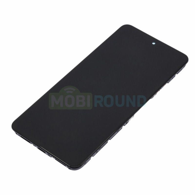 Дисплей для Honor X8d 4G (в сборе с тачскрином) в рамке, черный, AAA