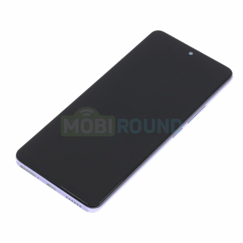 Дисплей для POCO X7 5G / Xiaomi Redmi Note 14 Pro 5G (в сборе с тачскрином) в рамке, фиолетовый, AA