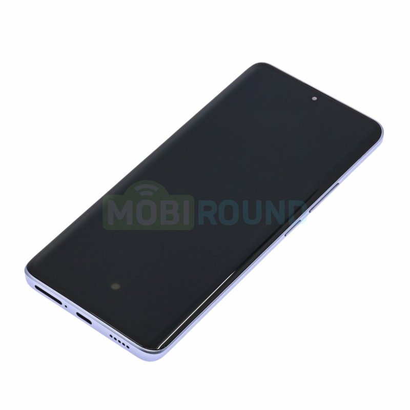 Дисплей для Xiaomi Redmi Note 13 Pro Plus 5G (в сборе с тачскрином) в рамке, AAA, голубой