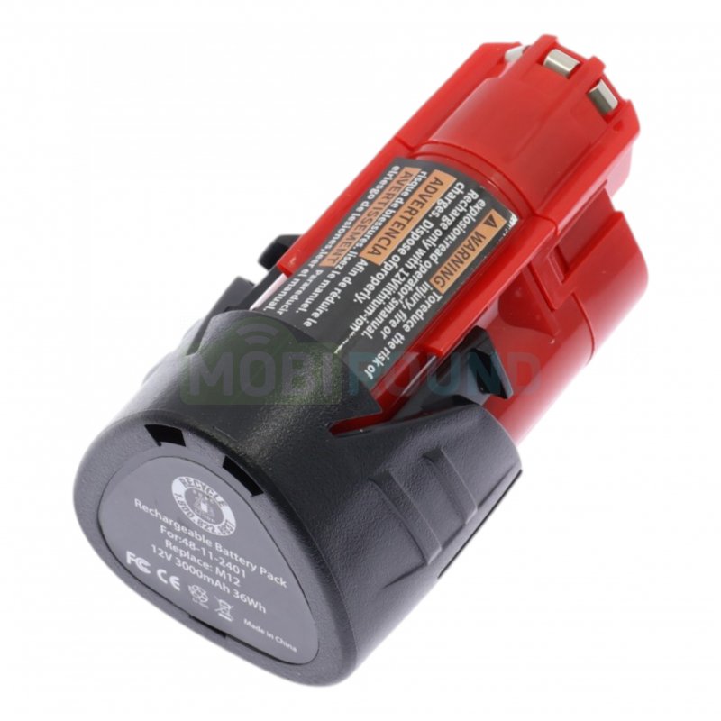 Аккумулятор для электроинструмента Milwaukee (M12, 48-11-2460) (12 В, 6000 мАч, Ni-Cd)
