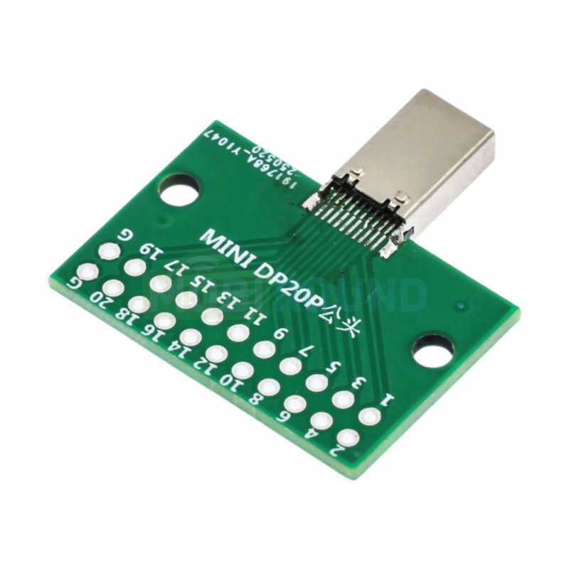 Тестер разъема mini DisplayPort (папа) (20 pin / 2.54 мм)