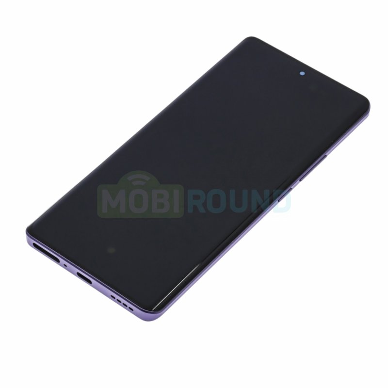 Дисплей для Realme GT 6T 5G (в сборе с тачскрином) в рамке, фиолетовый, AAA