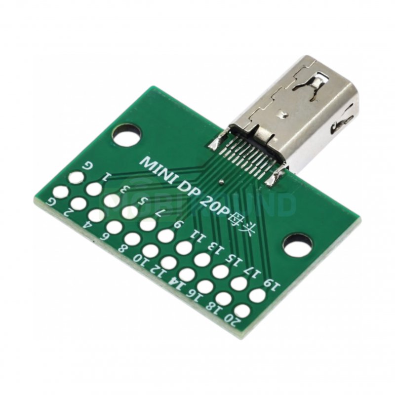 Тестер разъема mini DisplayPort (мама) (20 pin / 2.54 мм)