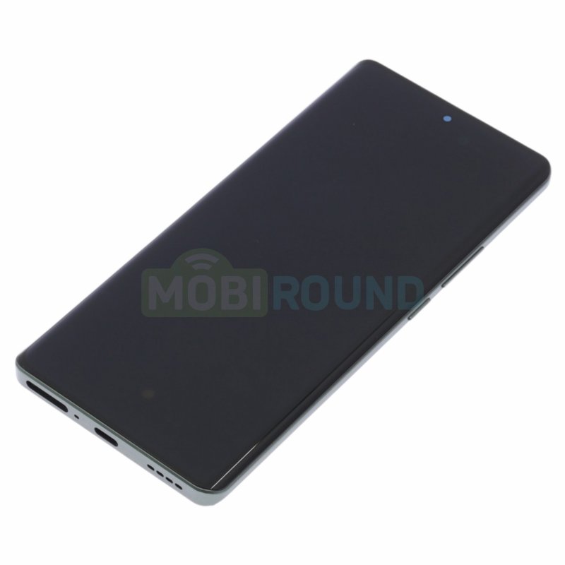 Дисплей для Realme GT 6T 5G (в сборе с тачскрином) в рамке, зеленый, AAA