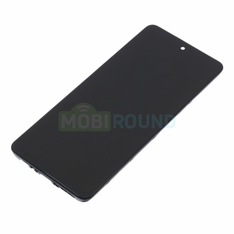Дисплей для Infinix Note 10 Pro (в сборе с тачскрином) в рамке, черный, AAA