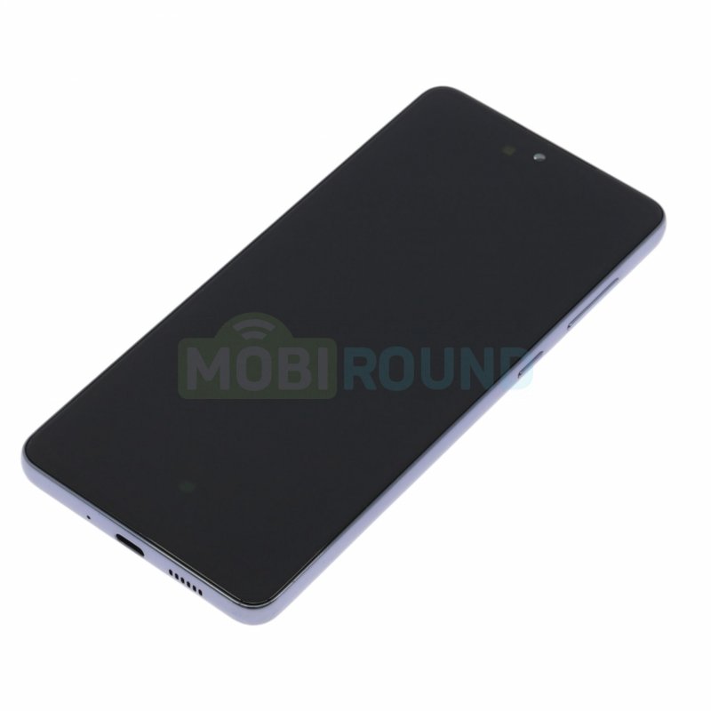 Дисплей для Samsung A736 Galaxy A73 5G (в сборе с тачскрином) в рамке, черный, 100%
