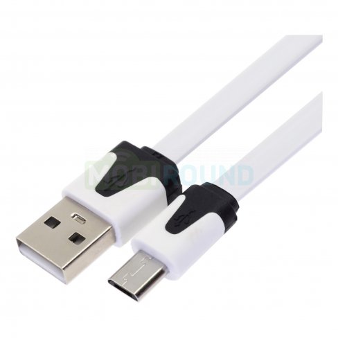 Дата-кабель М1 USB-MicroUSB, 1 м (белый)