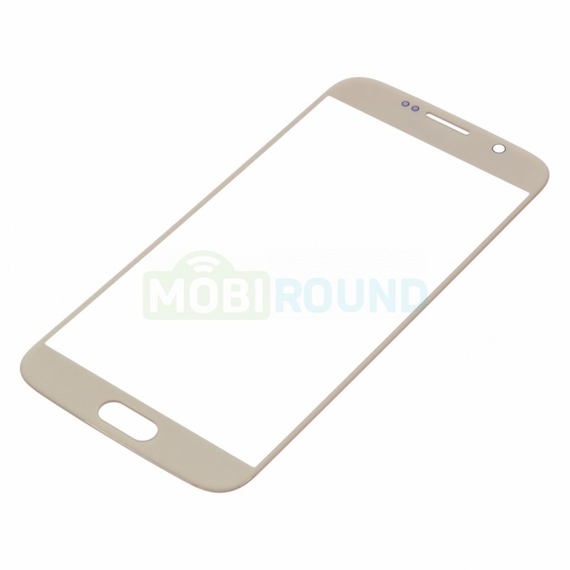 Стекло модуля для Samsung G920 Galaxy S6 / G920 Galaxy S6 Duos, золото, AA