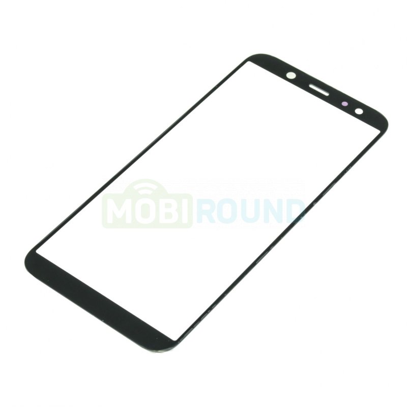 Стекло модуля для Samsung A600 Galaxy A6 (2018) черный, AA