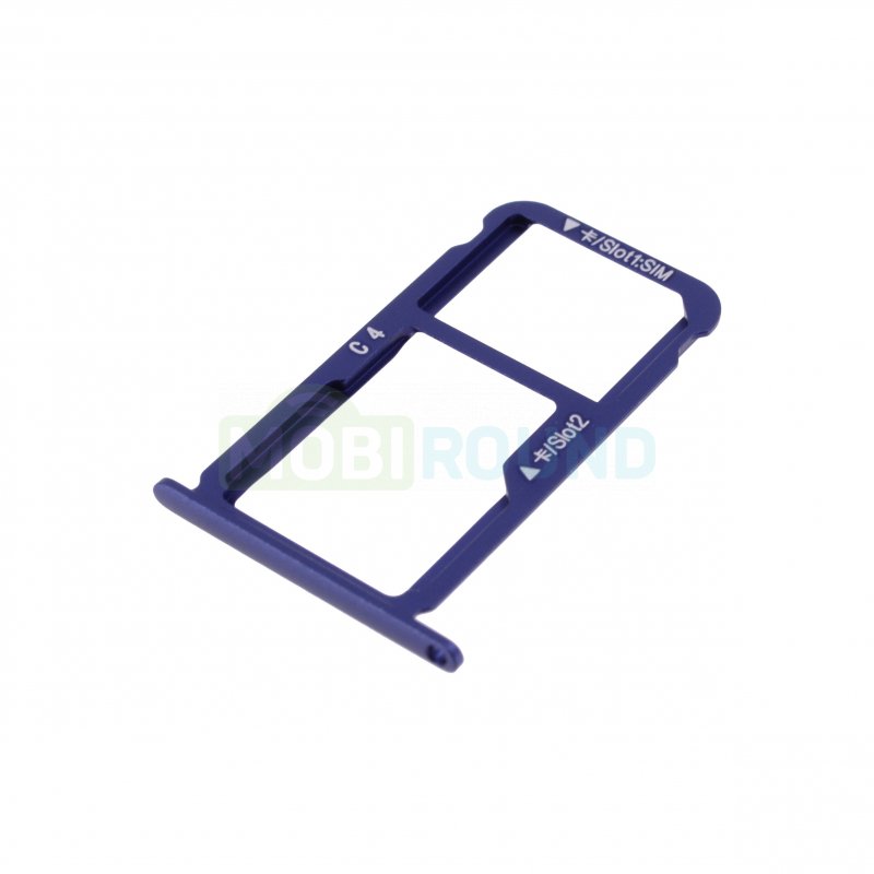 Держатель сим карты (SIM) для Huawei Honor 8 4G (FRD-L09) синий
