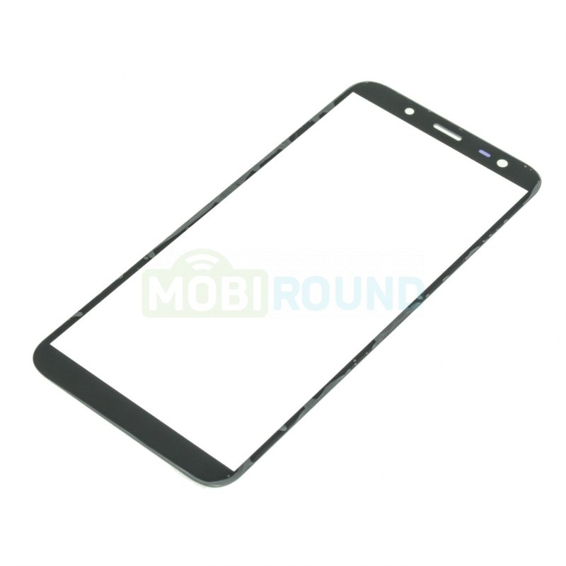 Стекло модуля для Samsung J600 Galaxy J6 (2018) черный, AA